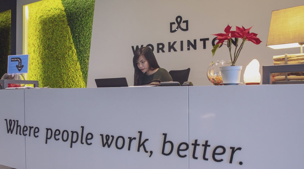 A Receptionist providing Virtual Office services