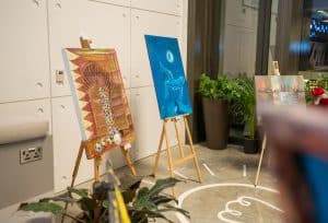 Art Exhibit at Workinton M7