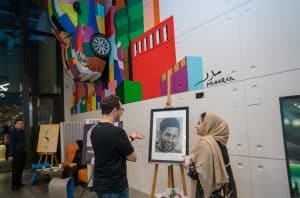Art Exhibit at Workinton M7