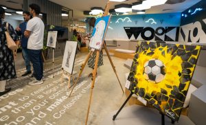Art Exhibit at Workinton M7