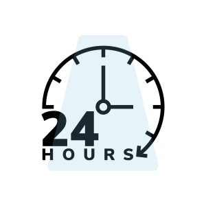 24 hours icon